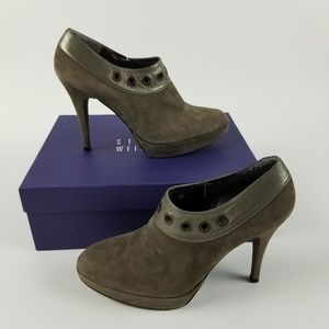 Stuart Weitzman Oporto Suede Ankle Booties
